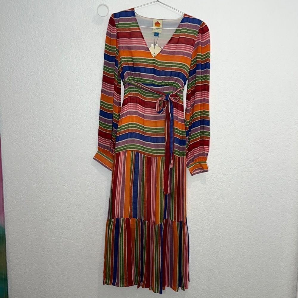 NWT Farm Rio Anthropologie Farm Rio Luana Maxi Dress Small - Picture 2 of 16